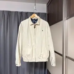ポロラルフローレン スイングトップ ジャケット アイボリー 総柄 Lサイズ