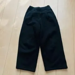 ユニクロ　キッズ　ボアスウェットパンツ　ポケット付き　ブラック120
