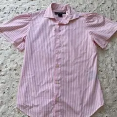 再値下げ　美品　RALPH LAUREN ストライプ 綿100% スイス布地のサムネイル