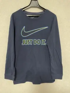 値下げ666→500円☆NIKE 子供用 長袖カットソー M サイズ ネイビー