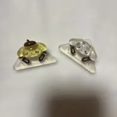 サンリオ　トレーディングマスコット付きクリップ