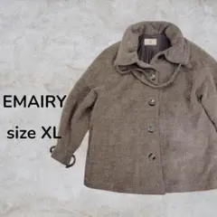 EMAIRY コート　アウター　上着　ジャケット　ベージュ　ショート丈　ボタンのサムネイル