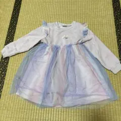 SKAPE⭐︎120⭐︎ユニコーン刺繍のパステルワンピース冬用