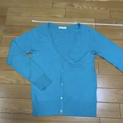 Ropé Picnic アクアブルー Vネック カーディガン 38