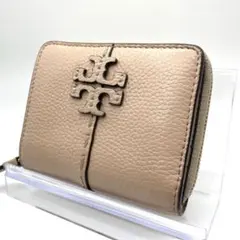 【美品】Tory Burch トリーバーチ 二つ折り財布 ベージュ系 レザーのサムネイル