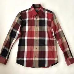 【新品】ブラックレーベルクレストブリッジ　シャツ　L　赤　バーバリー　360 新品】ブラックレーベルクレストブリッジ シャツ L 赤 バーバリー 360