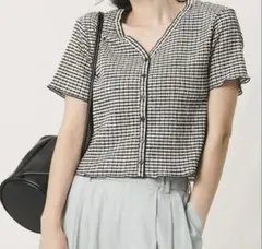 UNITED ARROWS ギンガムチェック 半袖カーディガン UNITED ARROWS ギンガムチェック 半袖カーディガン - メルカリ