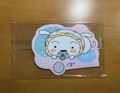 でかチョコビ　ダイカットステッカー　シロ