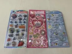 【3枚セット】　うるちゅる　キラキラジュエルシール　ボンボンドロップシール