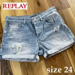 レディース REPLAY ダメージショートパンツのサムネイル