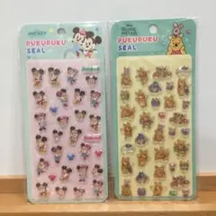 M*Y様 ミッキー プーさん ぷくぷく シール 2枚セット