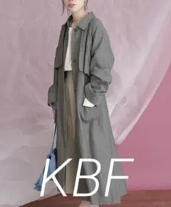 KBF 綿麻ボリュームコート