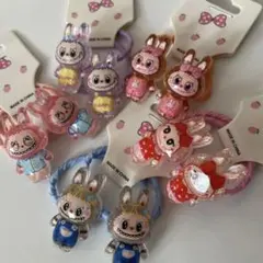 【新品】ラブブ付き　子供ヘアゴム5種10個セット