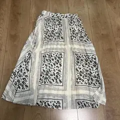 レオパード柄 プリーツスカート キッズのサムネイル