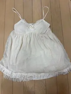 ジェラートピケ　アイボリー キャミソール Fサイズ