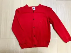 プチバトー カーディガン　24m 86cm 赤