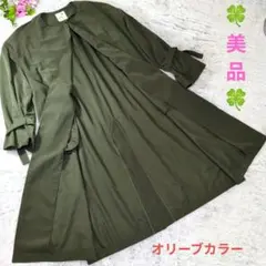 ✨美品✨earth music&ecology★オリーブ色トレンチコート