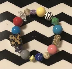 カラフルビーズブレスレット