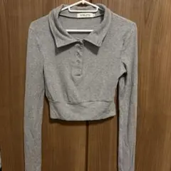 長袖　ミニ丈カットソー