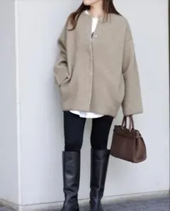 JOURNAL STANDARD ダブルフェイスコクーンカーディガン