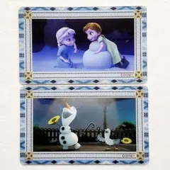 ディズニーストア アナと雪の女王 アナ雪 エルサ アナ オラフ ステッカーカード