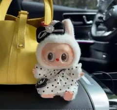 ラブブ　Labubu ぬいぐるみ着　17cm着せ替え服　ワンピース　3点セット