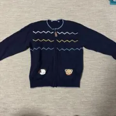 familiar カーディガン ネイビー