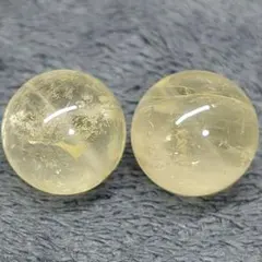 B436　レモンクォーツ（硫黄水晶）13ミリ