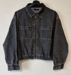 ジーンズジャケットフード付き