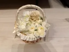 フラワーリングピロー ホワイト