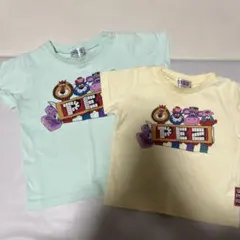 PEZキャラクター Tシャツ 100cmと80cm
