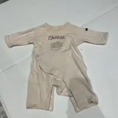 tete a teteチーズ柄ロンパース 50-60