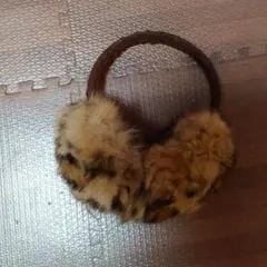 ヒョウ柄イヤーマフラー
