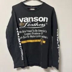 vanson ブラック 長袖カットソー　Mサイズのサムネイル