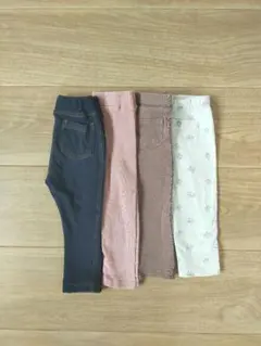 【キッズボトムス　80サイズ　４点セット　】