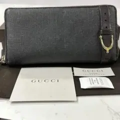 新品同様‼️ グッチ　GUCCI 財布　長財布　GGスプリーム　ラウンドファスナー