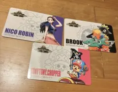 麦わらストア　購入特典　3点セット　ロビン　ブルック　チョッパー