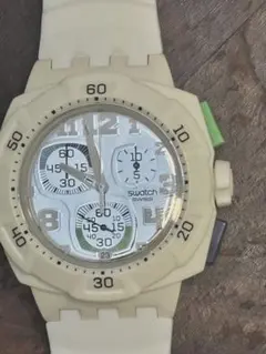 Swatch スウォッチ クロノグラフ 腕時計 ホワイト 希少