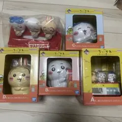 ちいかわ 一番くじ みんなでラーメン A賞 B賞 Ｃ賞 Ｄ賞 ラストワン賞 5点