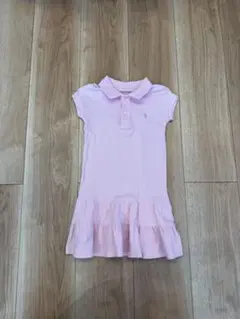 ラルフローレン⭐︎ポロシャツスタイル フリル付きワンピース 100cm ピンク4T