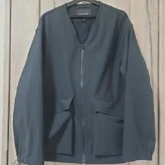 NIKO AND... ノーカラージャケット M ブラック