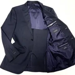 未使用級 バーバリーブラックレーベル テーラードジャケット 三陽商会 ストライプ