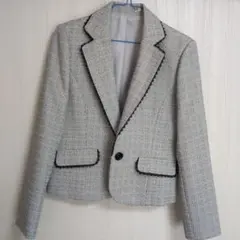 グレー系ツイードジャケット　セレモニージャケット