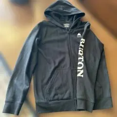 バートン キッズ ジップパーカー サイズL ブラック パーカー 裏起毛