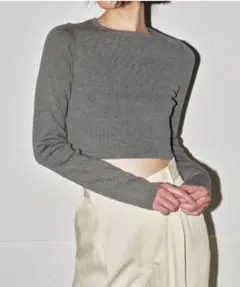todayful Compact Smooth Knit 25ss 美品 TODAYFUL】Cropped Smooth Knit | selectshop kusu