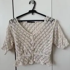 半袖カーディガン Fサイズ 綿100%