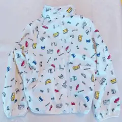 moujonjonナイロンジャンバー　120cm 車　男の子　クリーム
