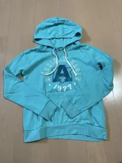 American Eagle パーカー　グリーン　 スウェット　Sサイズ
