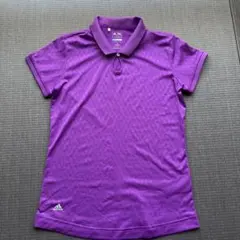 adidas ゴルフポロシャツ S 紫