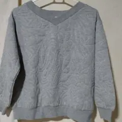 値下げ!STUDIOCLIP グレー Vネックスウェット